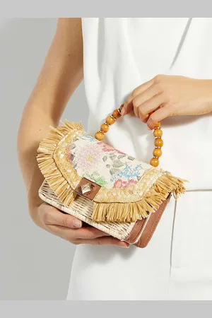 Dune Blooms Flower Bead Top Handle BagJeden