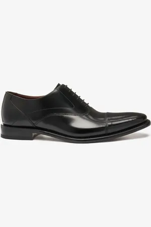 Loake Black Sharp Polished Leather Toe Cap Oxford ShoesEU 46 (UK 12)