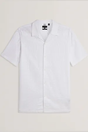 Ted Baker Oise 100% Cotton Textured Geo ShirtL
