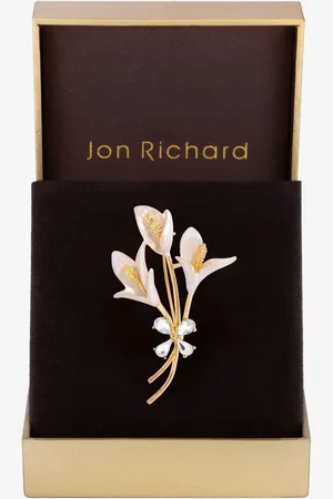 Jon Richard Floral Bow Bouquet Brooch Gift BoxesJeden