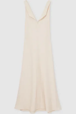 Reiss Kiera Textured Drape-Neck Midi Dress32