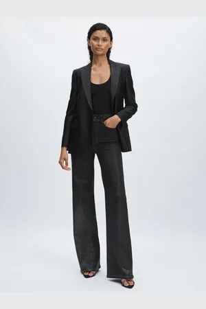 Paige Glitter Dégradé Straight Leg Jeans32