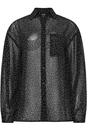 Long Tall Sally Oversized Spot Gorgette Shirt42 Wysoki