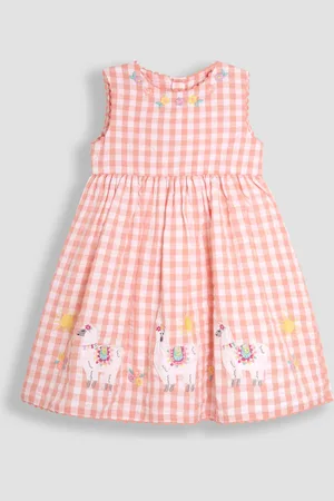 JoJo Maman Bébé Appliqué Gingham Summer Dress110116 cm