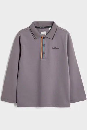 Paul Smith Boys Long Sleeve Signature 100% Cotton Polo Shirt8