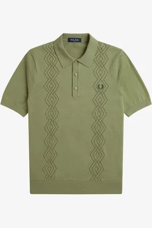 Fred Perry Pointelle Knitted Polo Shirt2X-L
