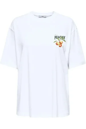 ONLY Peach Print 100% Organic Cotton T-ShirtL 12-14