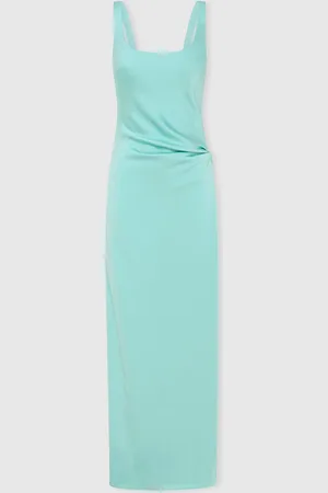 Anna Quan Satin Side Split Maxi Dress38