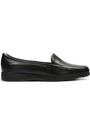 Clarks Wide Fit Leather Georgia ShoesEU 41 (UK 7)