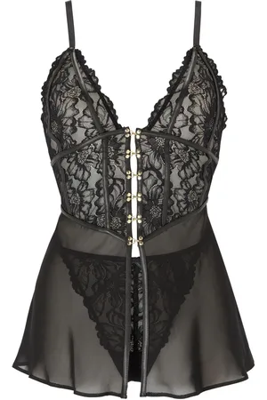Ann Summers Krótka koszulka nocna Alyssia z koronką i siateczką PUL