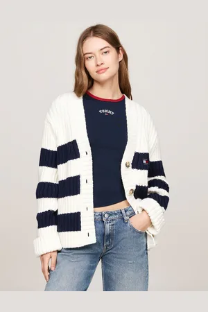 Tommy Hilfiger Back Flag White CardiganS