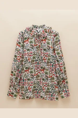 Joules Harper Tie Neck Blouse40