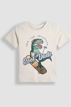 JoJo Maman Bébé Dino Skater Printed Graphic Print T-Shirt104110 cm