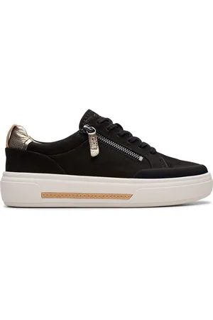 Clarks Nubuck Hollyhock Zip Shoeseu39