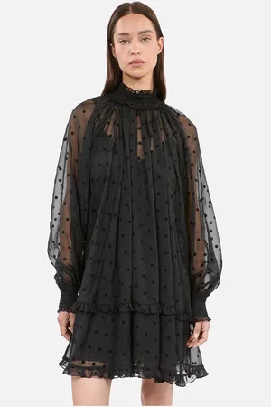 The Kooples Sheer High Neck Mini Dress40