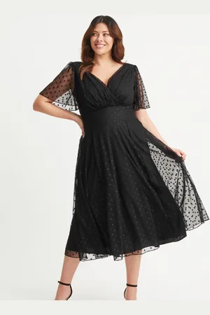 Scarlett & Jo Victoria Dobby Spot Midi Dress46
