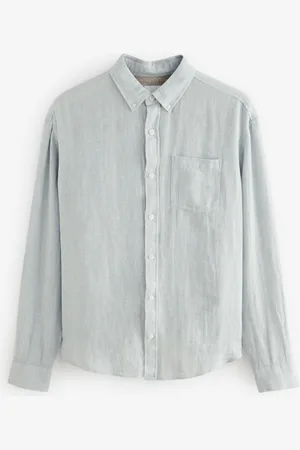 Next Cotton Linen Blend Long Sleeve ShirtS