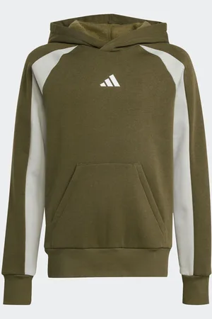 adidas Bluza polarowa z kapturem i wzorem w bloki kolorów15