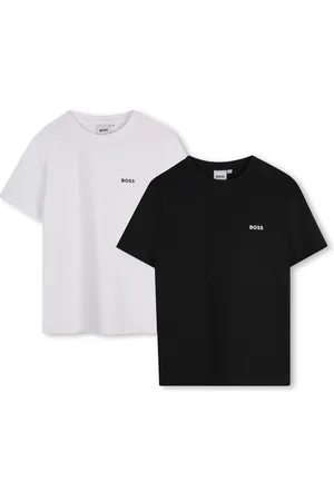 HUGO BOSS Zestaw 2 koszulek z logo na piersi5 lat (110 cm)