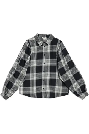 Albaray Black 100% Organic Cotton Check Shirt36