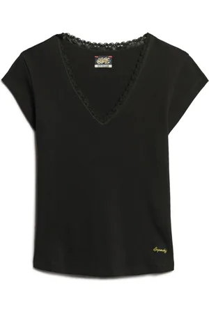 Superdry Essential Lace 100% Cotton Trim T-Shirt42-44