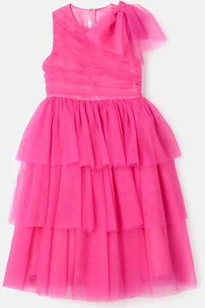 Angel & Rocket Sienna Bow Tiered Mesh Dress4 lat (104 cm)
