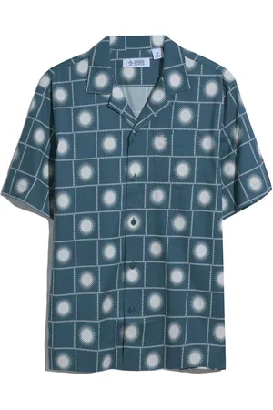 Original Penguin Blue Sun Print Short Sleeve 100% Cotton ShirtS