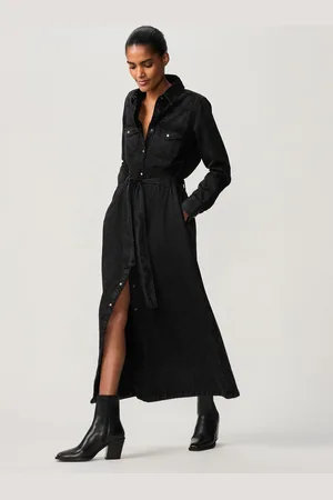 Next Western Midi 100% Cotton Denim Shirt Dress38