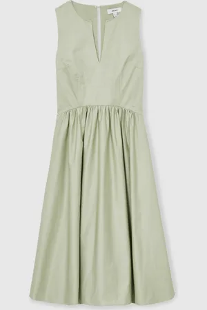 Reiss Liza 100% Cotton Corset Midi Dress42