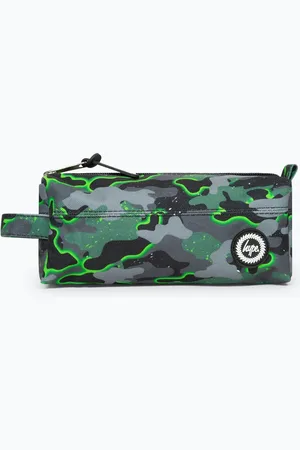 Hype . Unisex Green Glow Camo Pencil CaseJeden