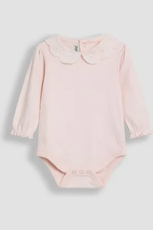 JoJo Maman Bébé Broderie Collar Long Sleeve Body7480 cm