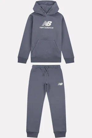 New Balance Boys Brush Back Stacked Logo Hoodie Set15
