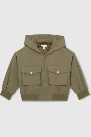 Reiss Giovana Hooded Utility Bomber Jacket5