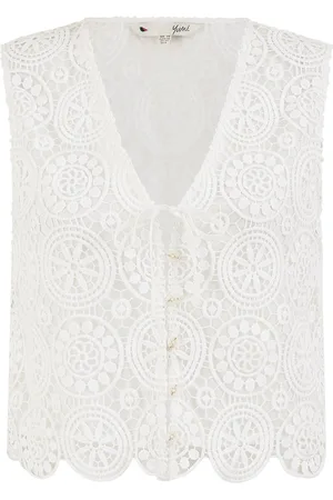 Yumi Crochet Lace Tie Waistcoat44