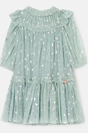 Angel & Rocket Georgie Glitter Bow Print Mesh Dress11 lat (146 cm)