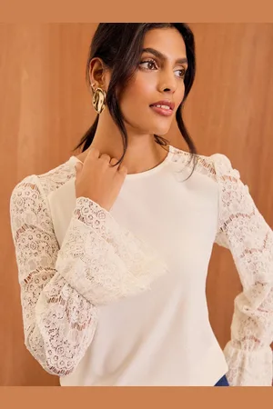 Love & Roses Lace Bell Sleeve Jersey Top38