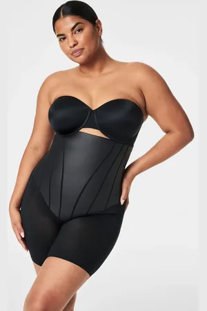Spanx Super Sculpt High Waisted Mid Thigh Black ShortsXL