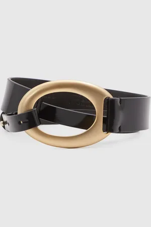 Reiss Ellis Asymmetric Patent Leather BeltS