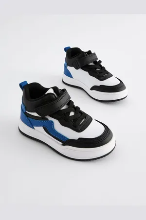 Next Elastic Lace Touch Fastening High Top TrainersEU 23 (UK 6)