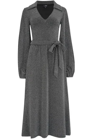 Pour Moi Emily Sparkle V-Neck Tie Waist Midi Dress38