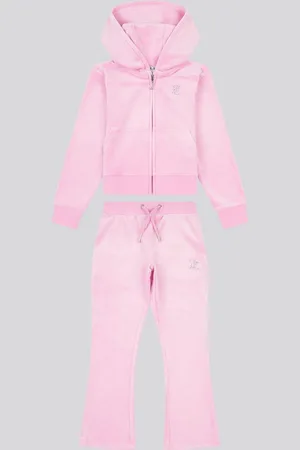 Juicy Couture Girls Diamante Zip-Thru Hoodie & Bootcut Joggers Set98104 cm