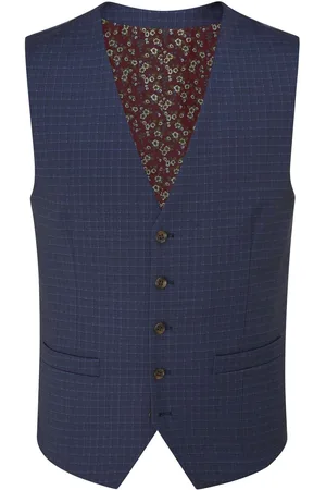 Skopes Tailored Fit Ultimate Comfort Fenton Check Suit Waistcoat52 Regular (UK 42 R)