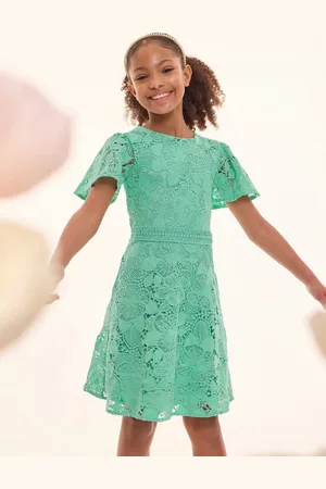 Lipsy London Flutter Sleeve Lace Occasion Dress (5-16yrs)116122 cm