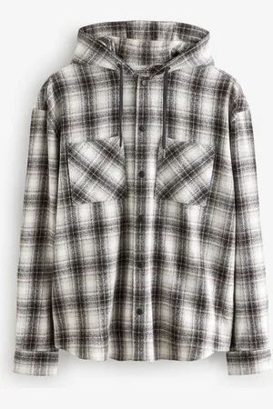 Next Check 100% Cotton Hooded Shacket OvershirtXL