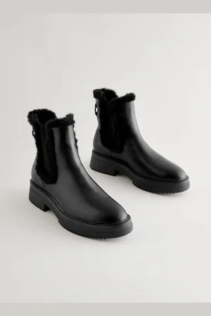 Next Forever Comfort Faux Fur Lined Chelsea Ankle BootsEU 37.5 (UK 4.5)