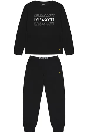 Lyle & Scott Long Sleeve Boys Burt T-Shirt and Cuffed Trousers Set6