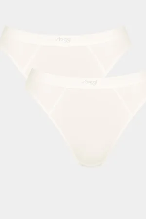 Sloggi EVER Ease White Tai Briefs 2 PackS