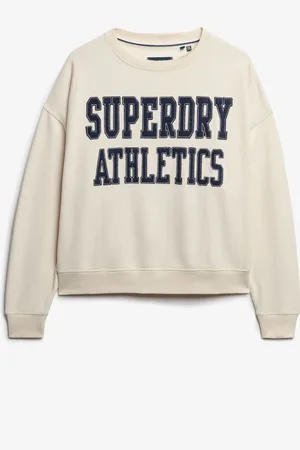 Superdry Ath Ess Relaxed Appliqué Crew 100% Cotton SweatShirts40