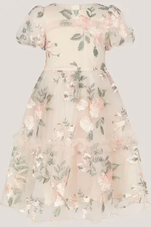 Monsoon Azalea Puff Sleeve Embroidered Dress11