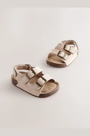 Next Leather Double Buckle Cushioned Footbed SandalsEU 24 (UK 7)